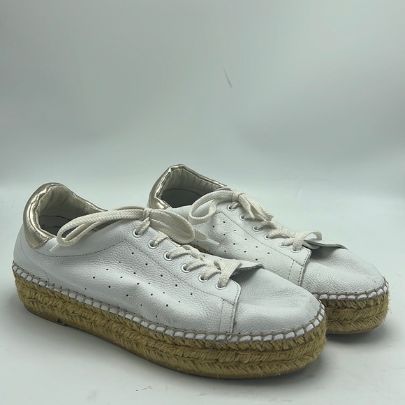 Steve Madden white espadrille sneakers size 9.5 - Picture 1 of 6